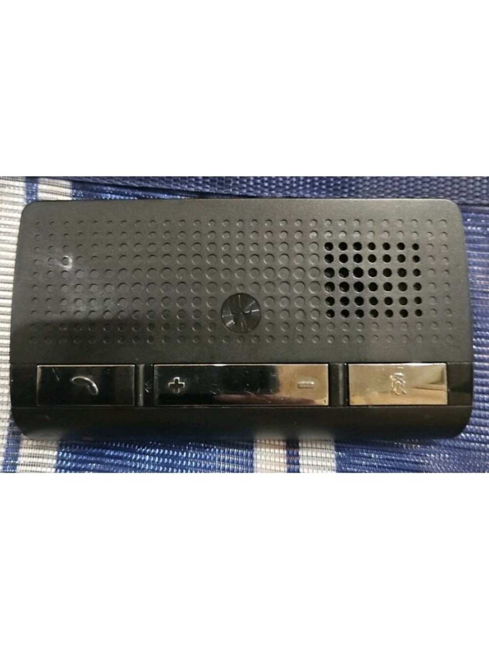 Motorola SYN3104A T215 Bluetooth Portable Car Speakerphone Tested No Visor Clips